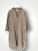 elena shirtdress - small caramel stripe linen Apparel