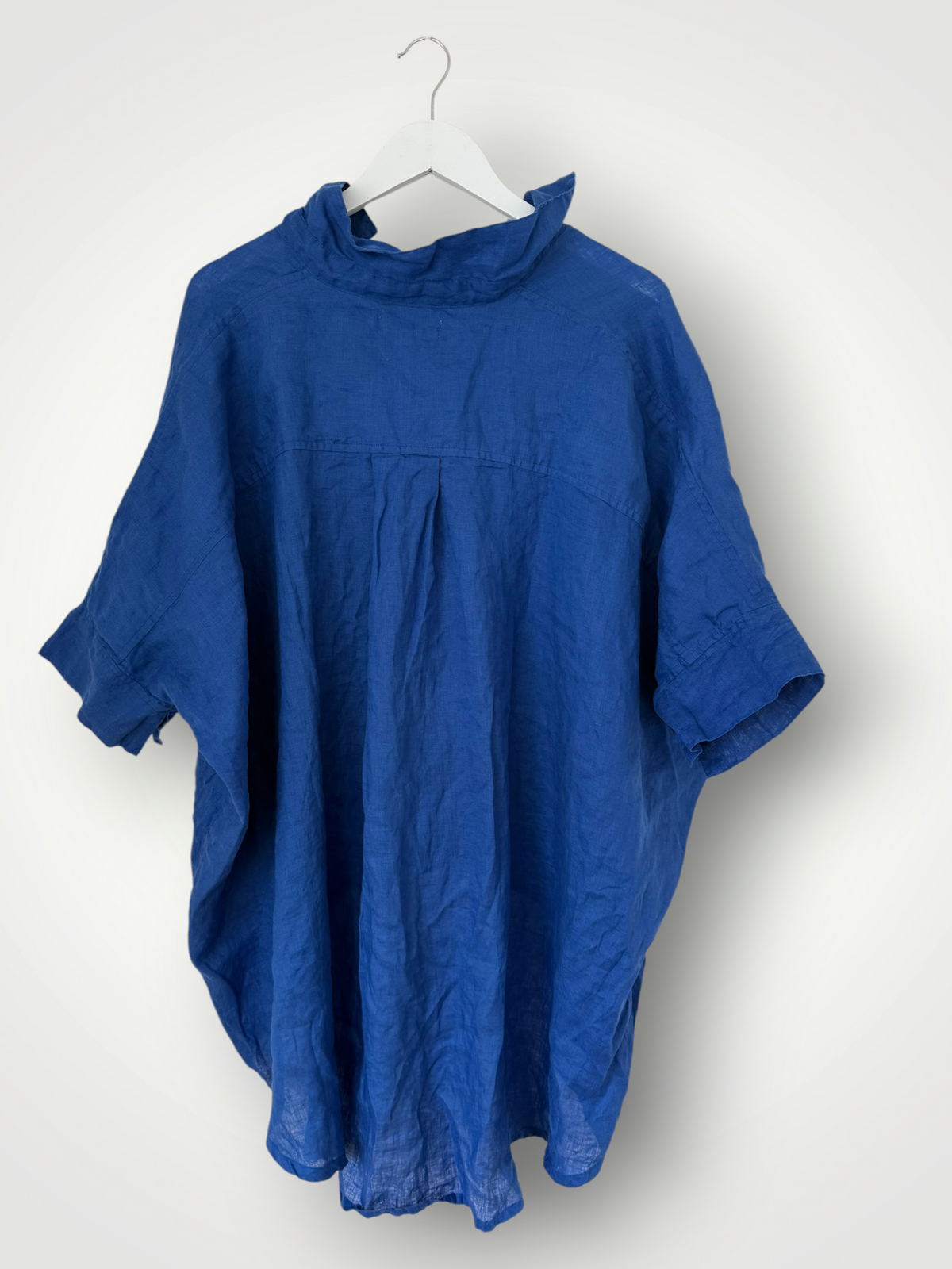 issey shirt - cobalt linen Apparel