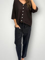 jessie pant-black linen Apparel