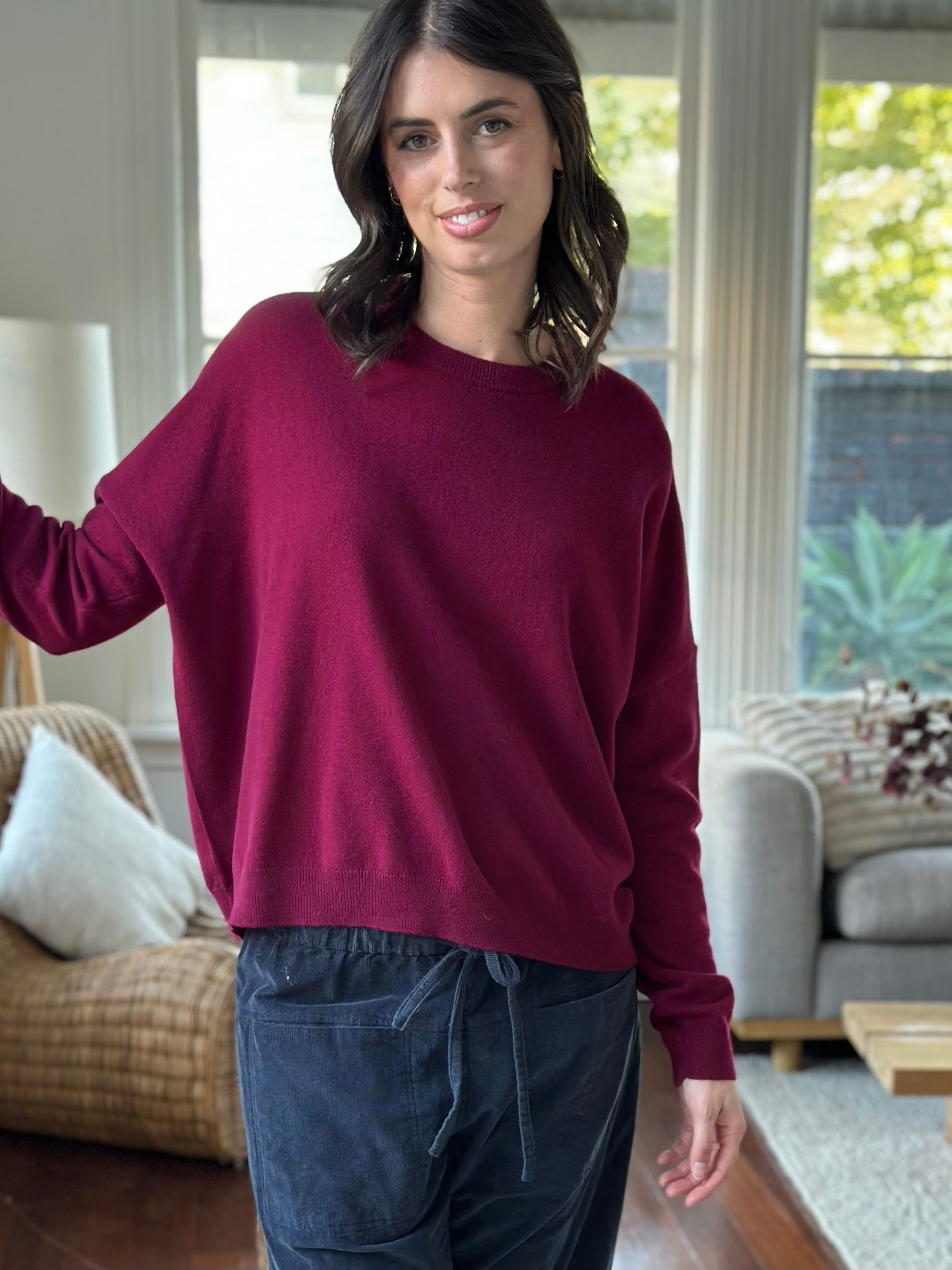 cassie crew neck knit-pinot cashmere Apparel