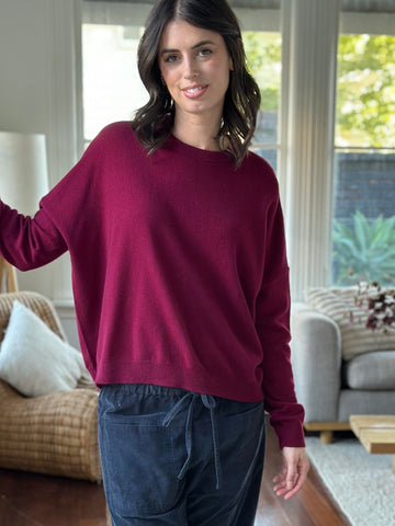 cassie crew neck knit-pinot cashmere Apparel