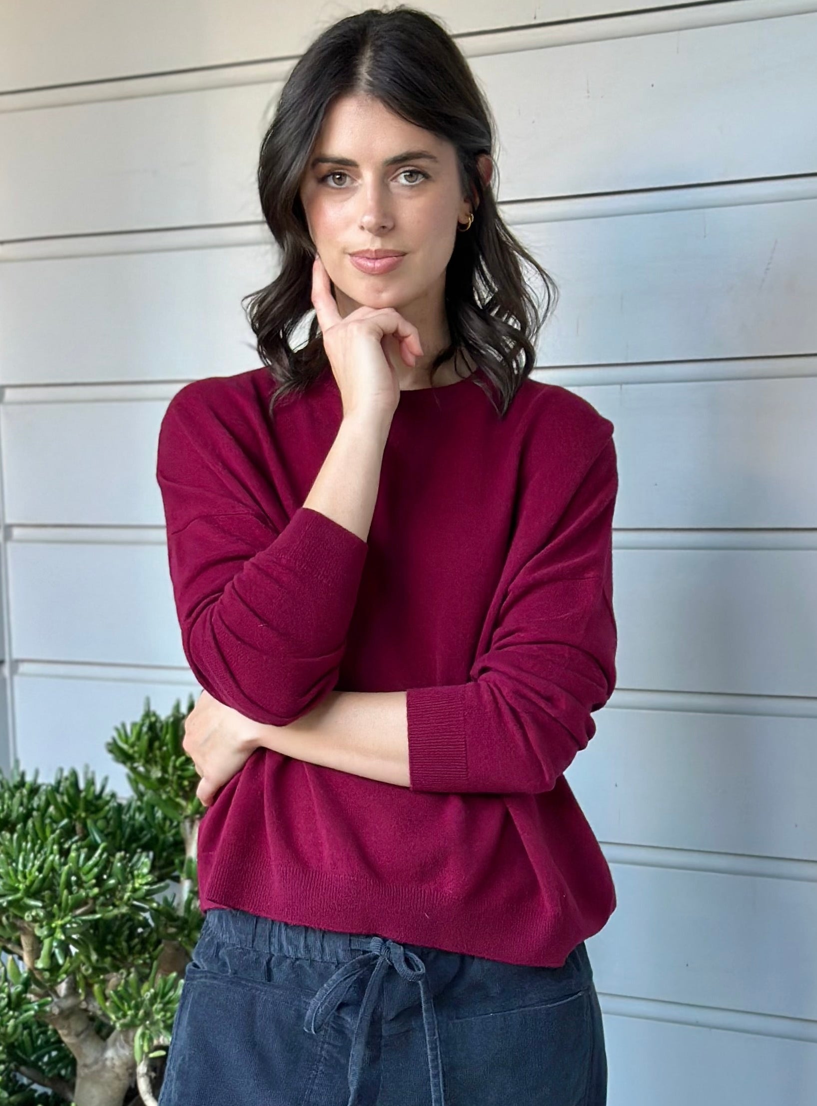 cassie crew neck knit-pinot cashmere Apparel
