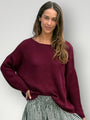 ashton cotton jersey - merlot Apparel