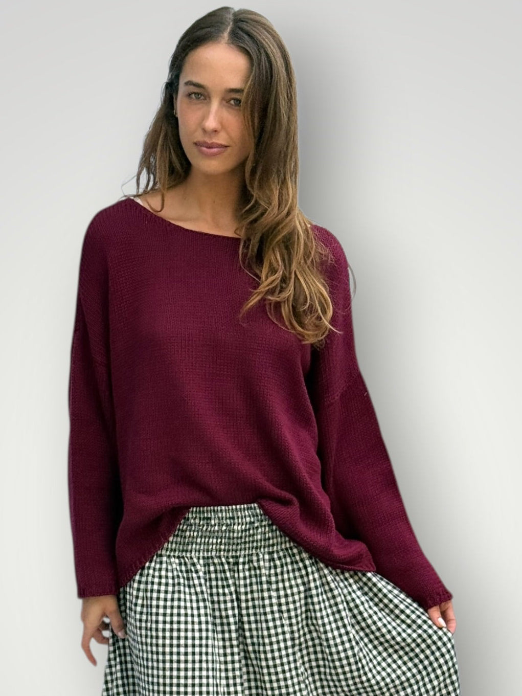 ashton cotton jersey - merlot Apparel