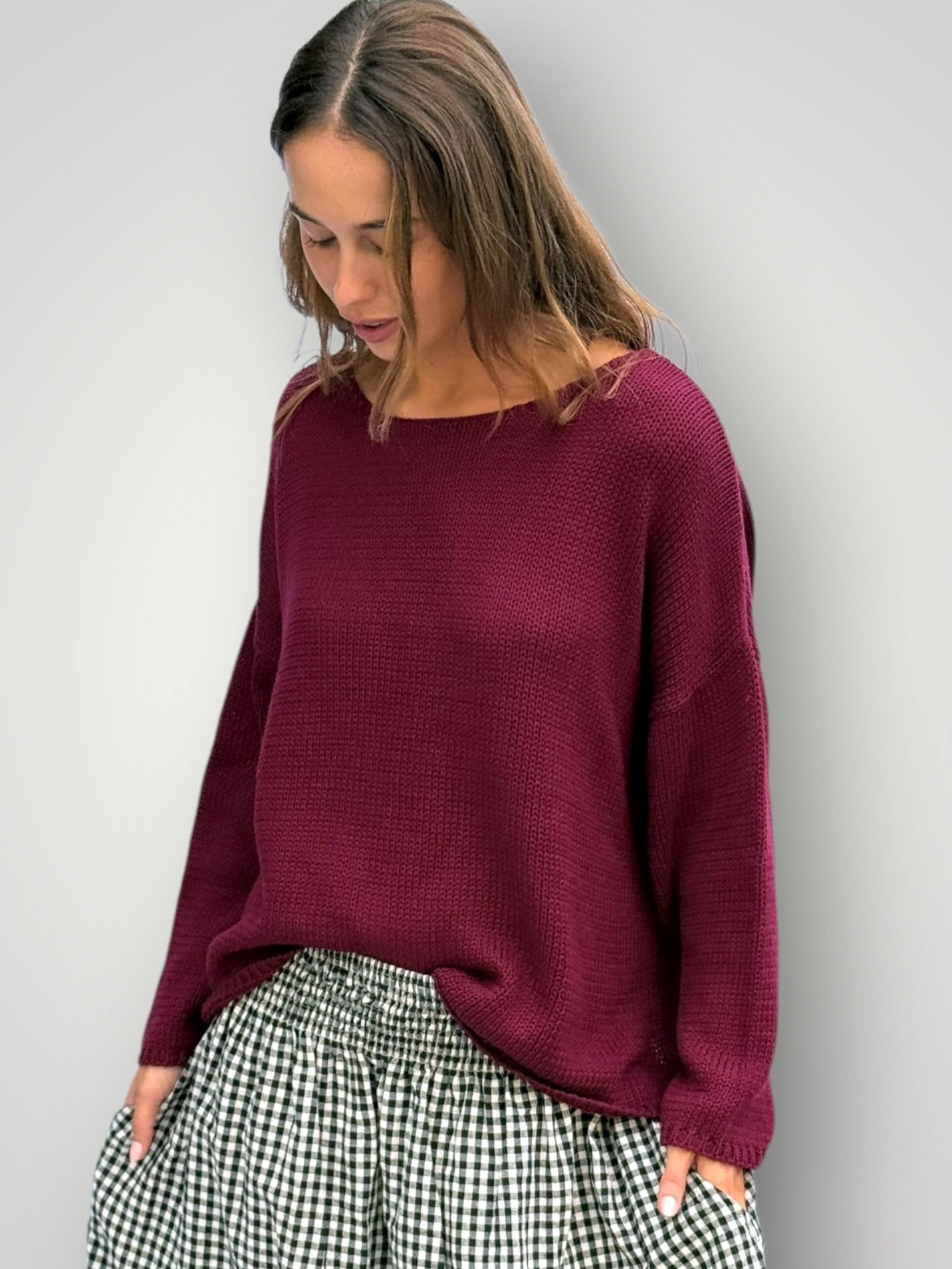 ashton cotton jersey - merlot Apparel