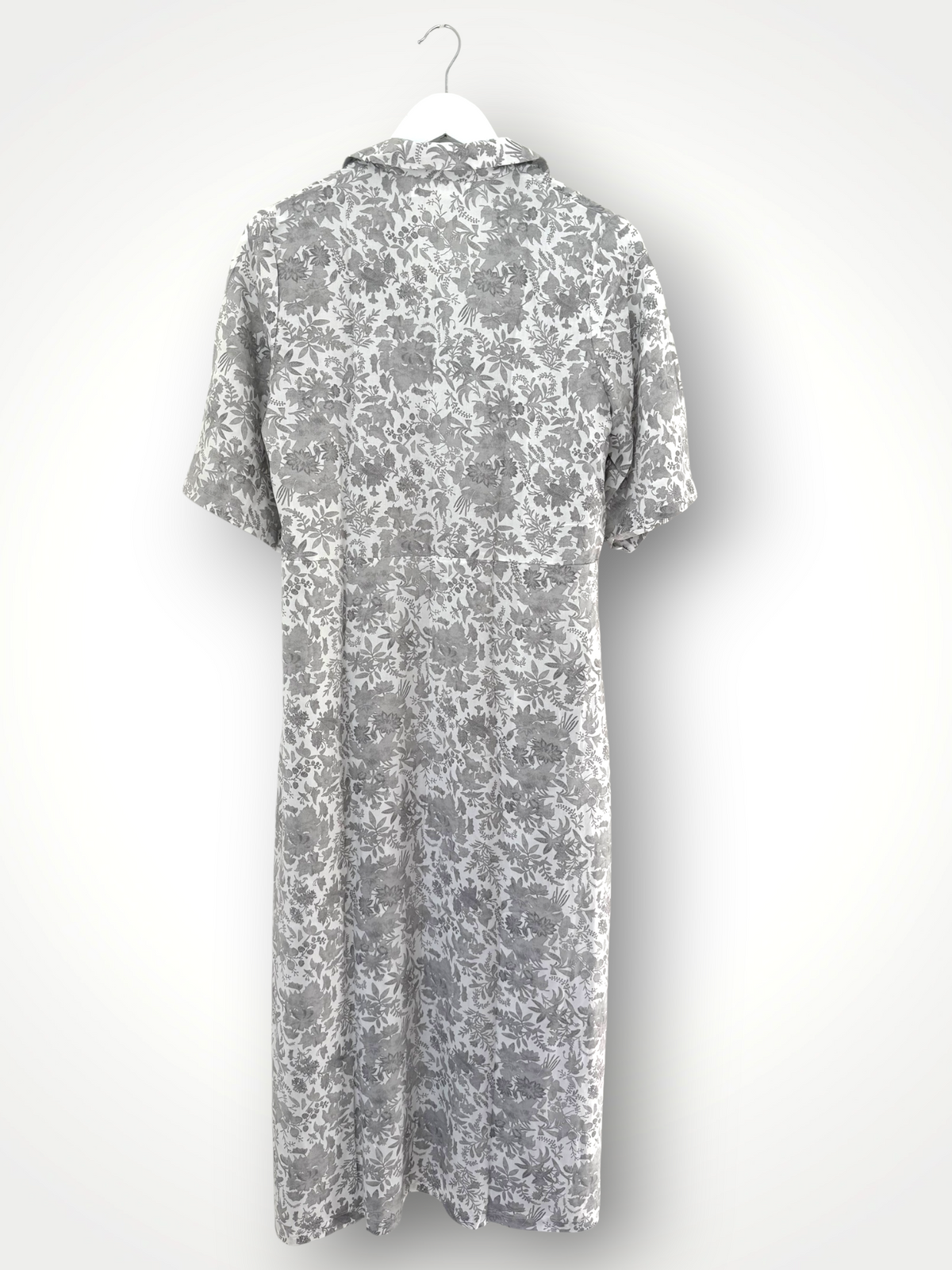 leonie dress-grey floral print