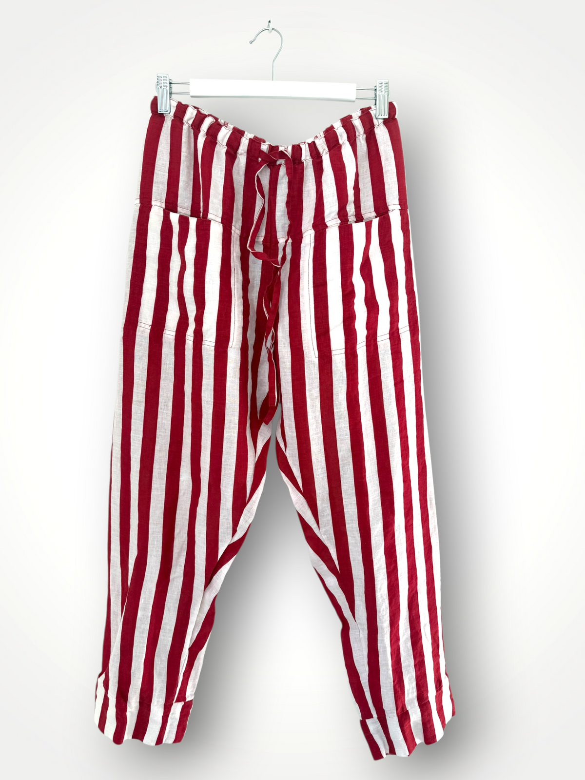 darcy pants - red stripe linen Apparel