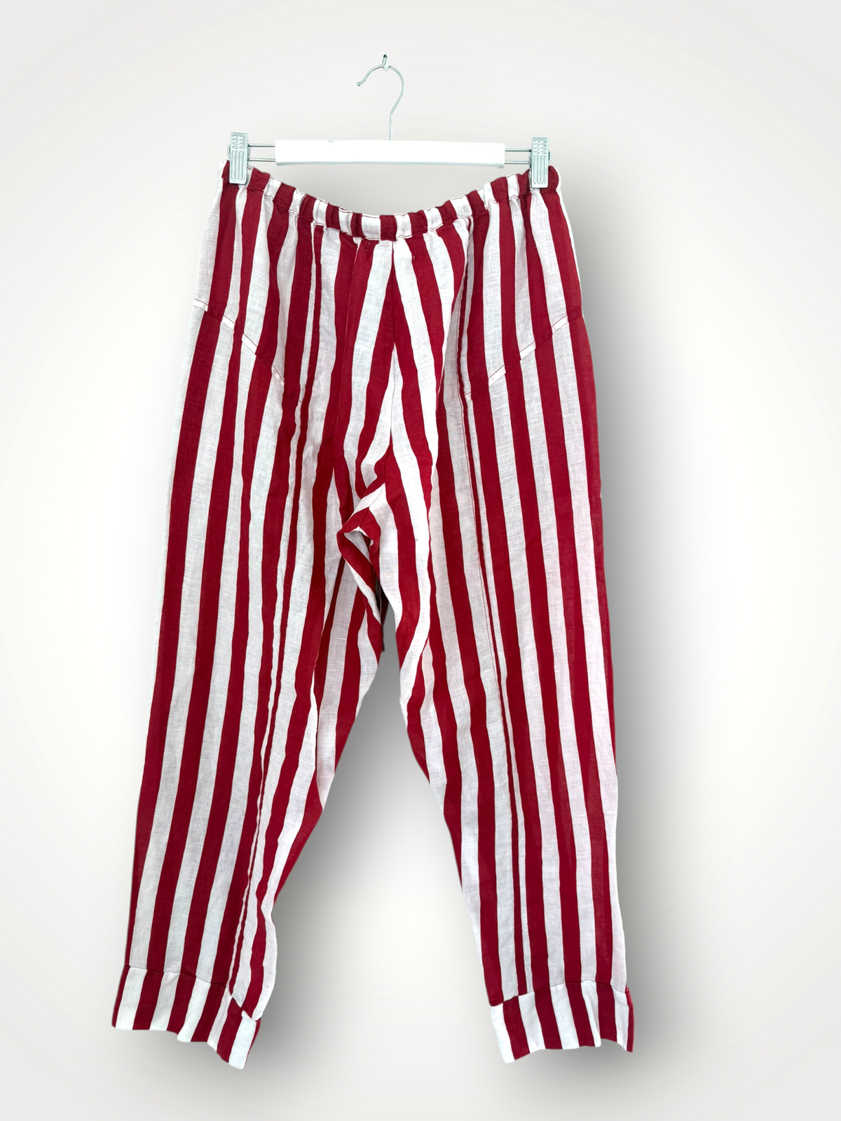 darcy pants - red stripe linen Apparel