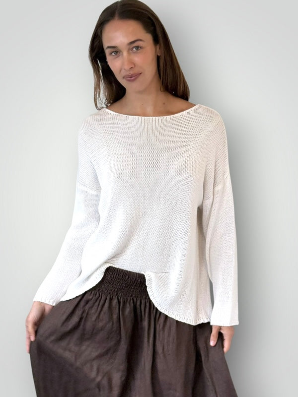 ashton cotton jersey- summer white Apparel