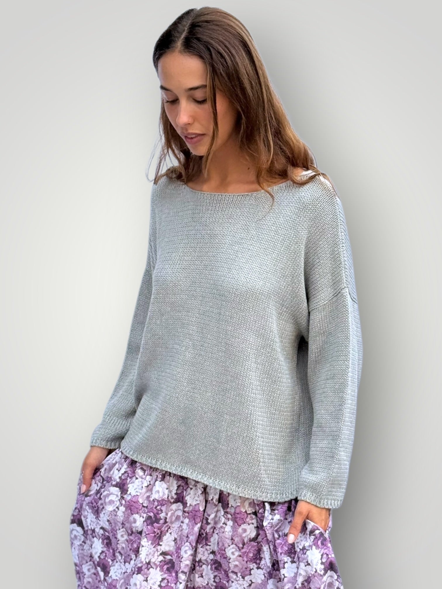 ashton cotton jersey - pebble Apparel