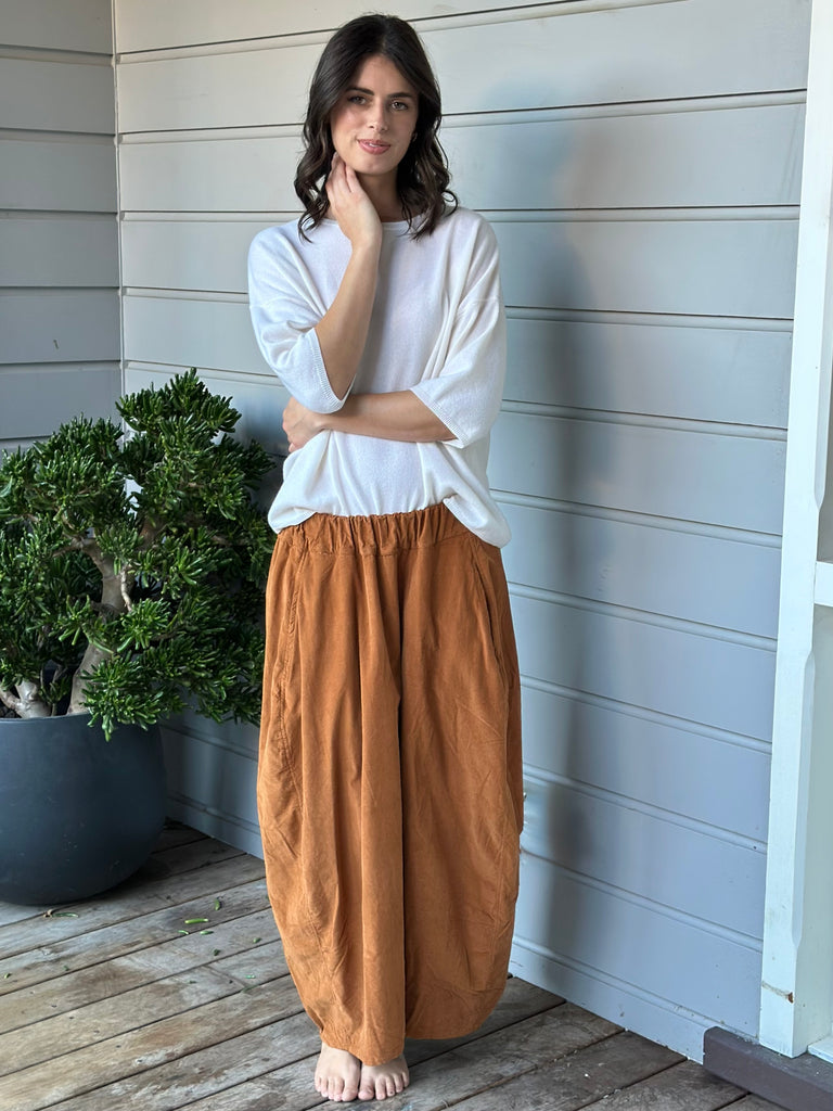 lana skirt - caramel cord Apparel