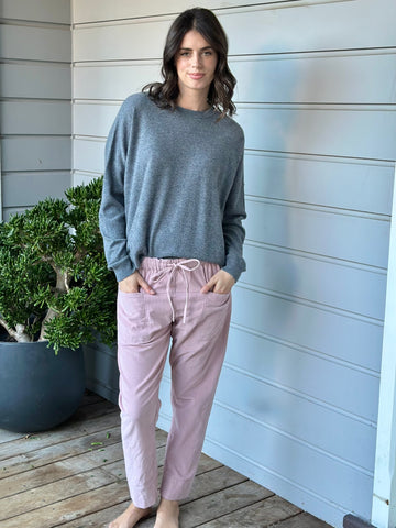 darcy pants-dusty pink cord Apparel