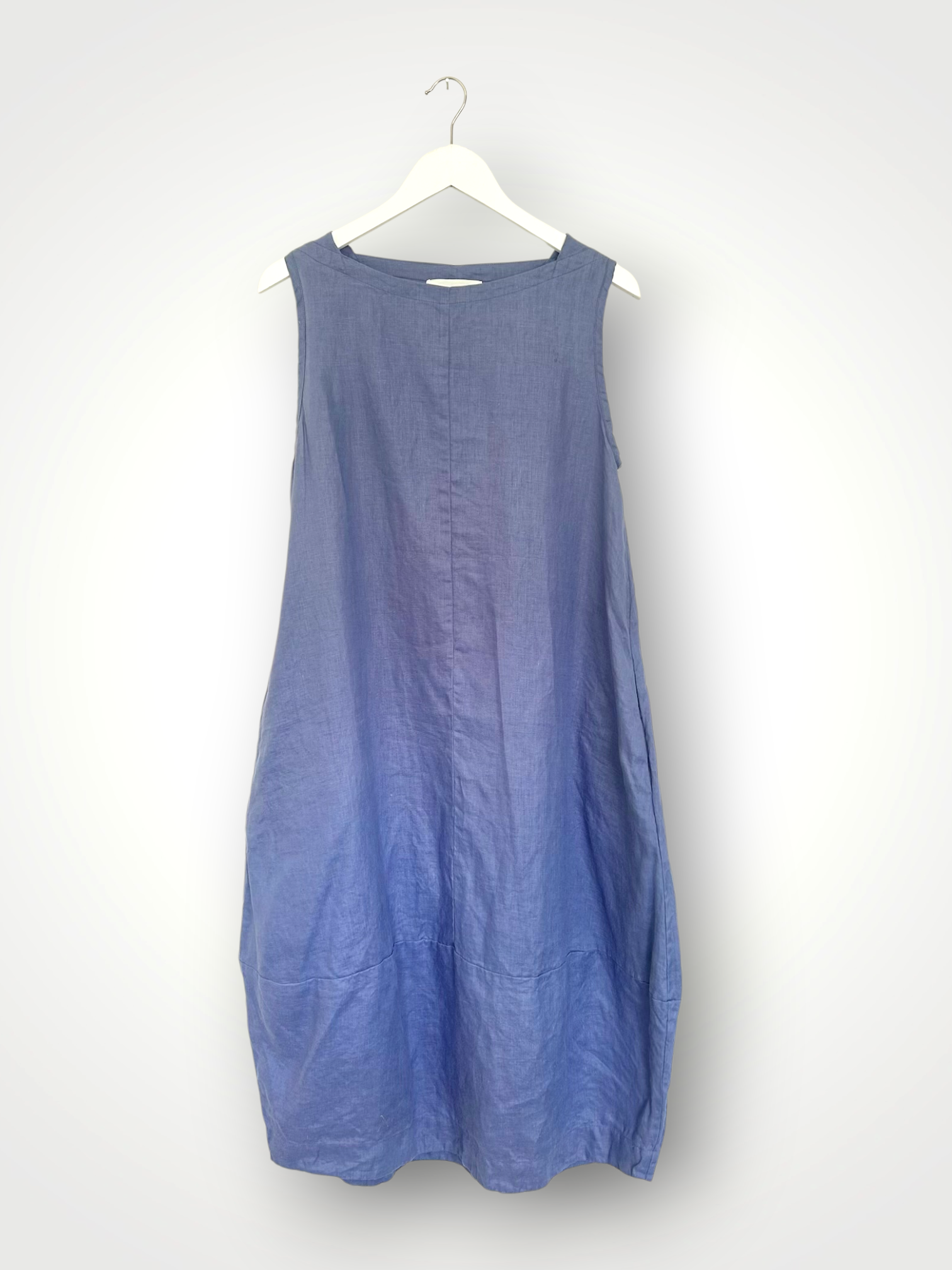adele dress- cornflower linen