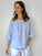 julia top-soft blue cotton embroidery Apparel