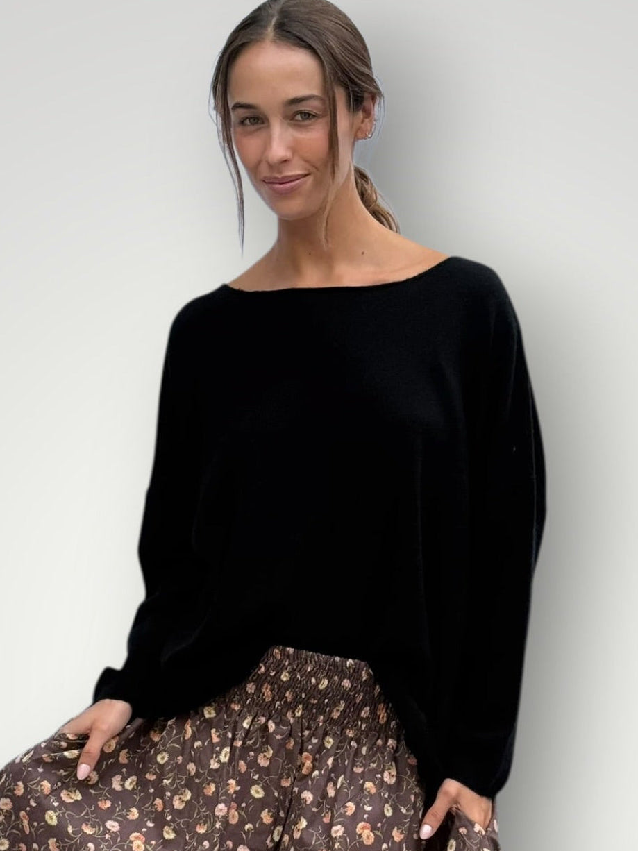 ashton cotton jersey - black Apparel