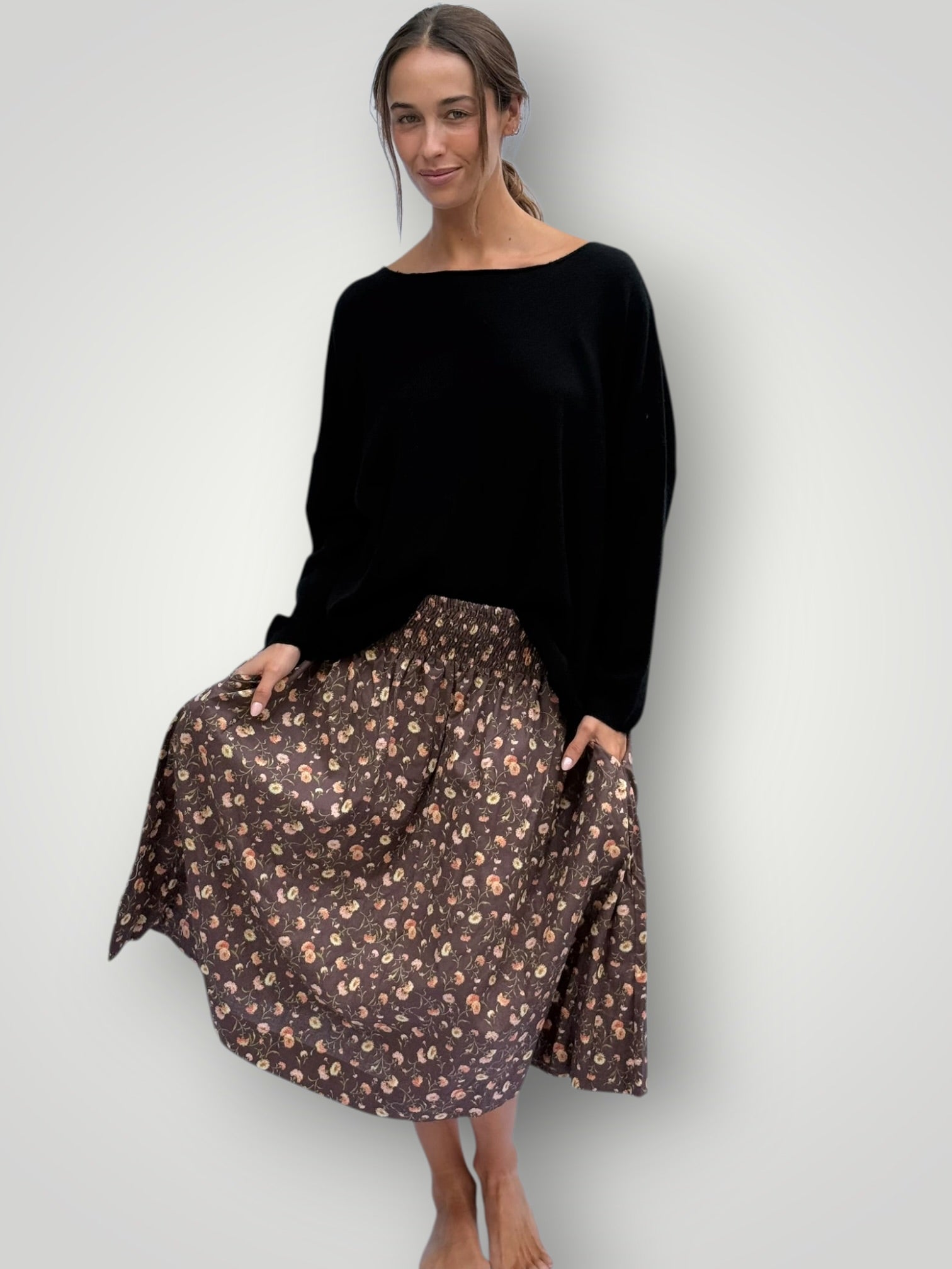 lola skirt - autumn aster cotton Apparel