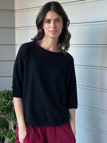 alexia cashmere top-black General