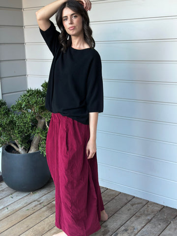 lana skirt - merlot cord Apparel