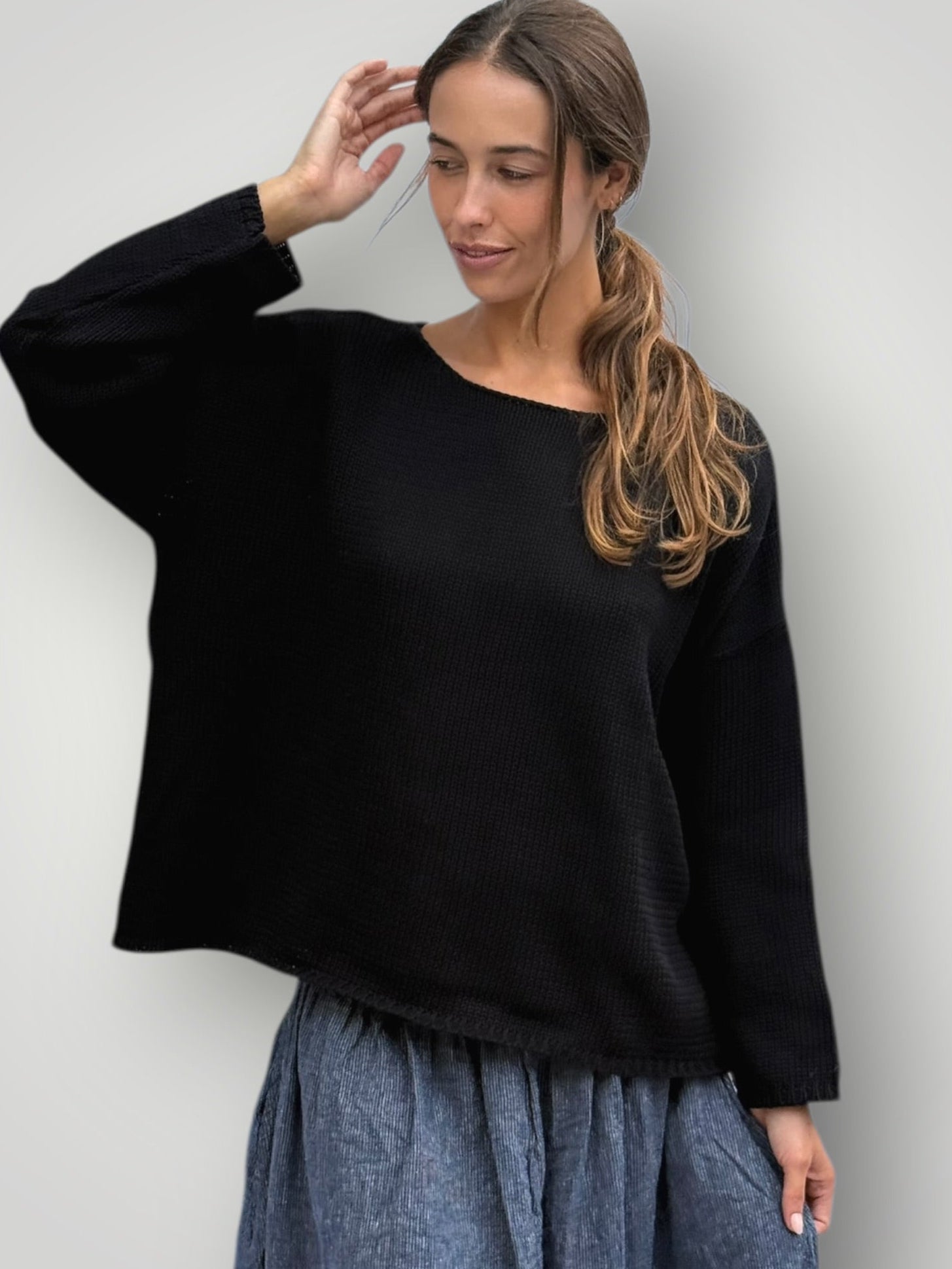 ashton cotton jersey - black Apparel
