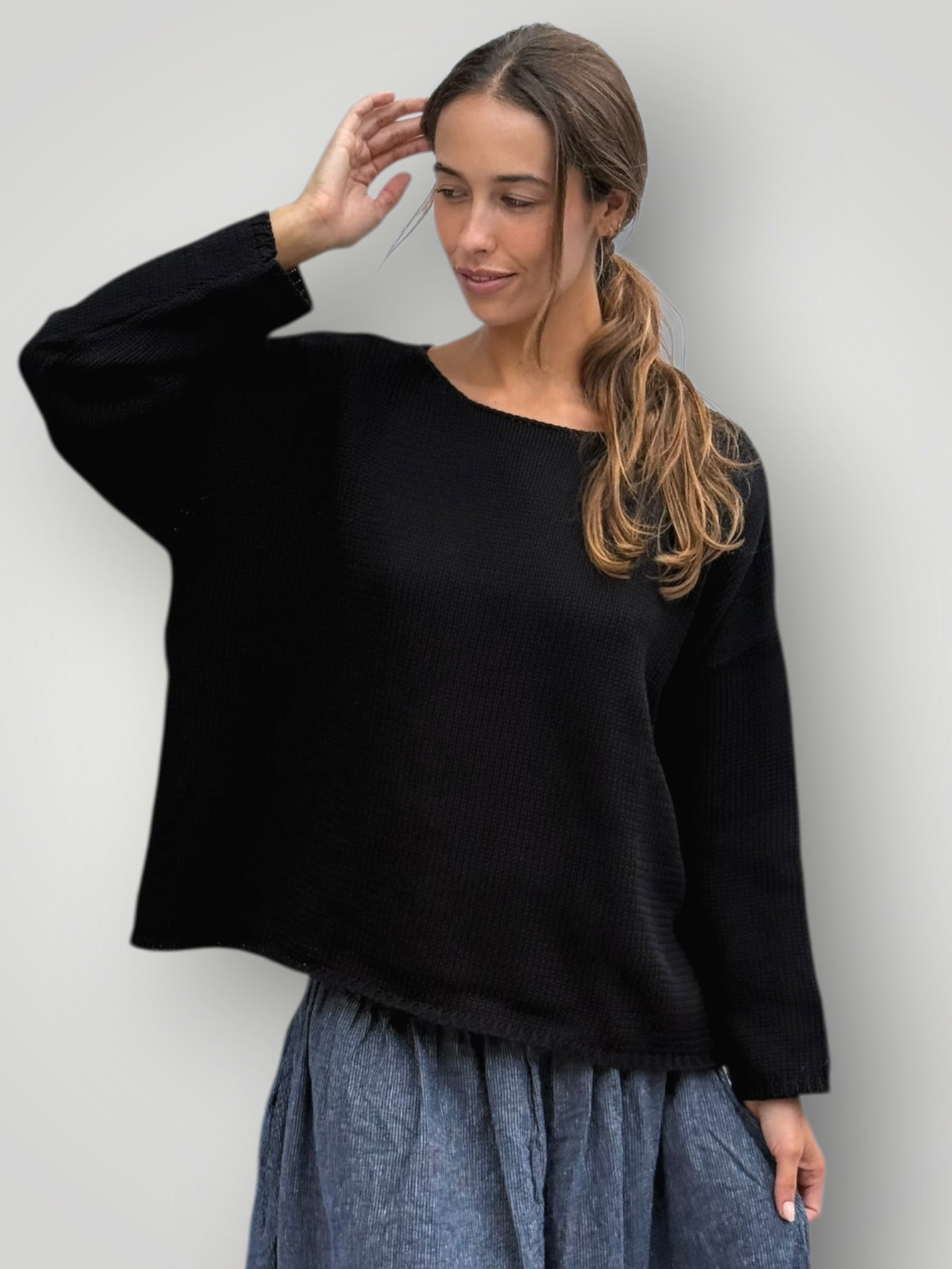 ashton cotton jersey - black Apparel