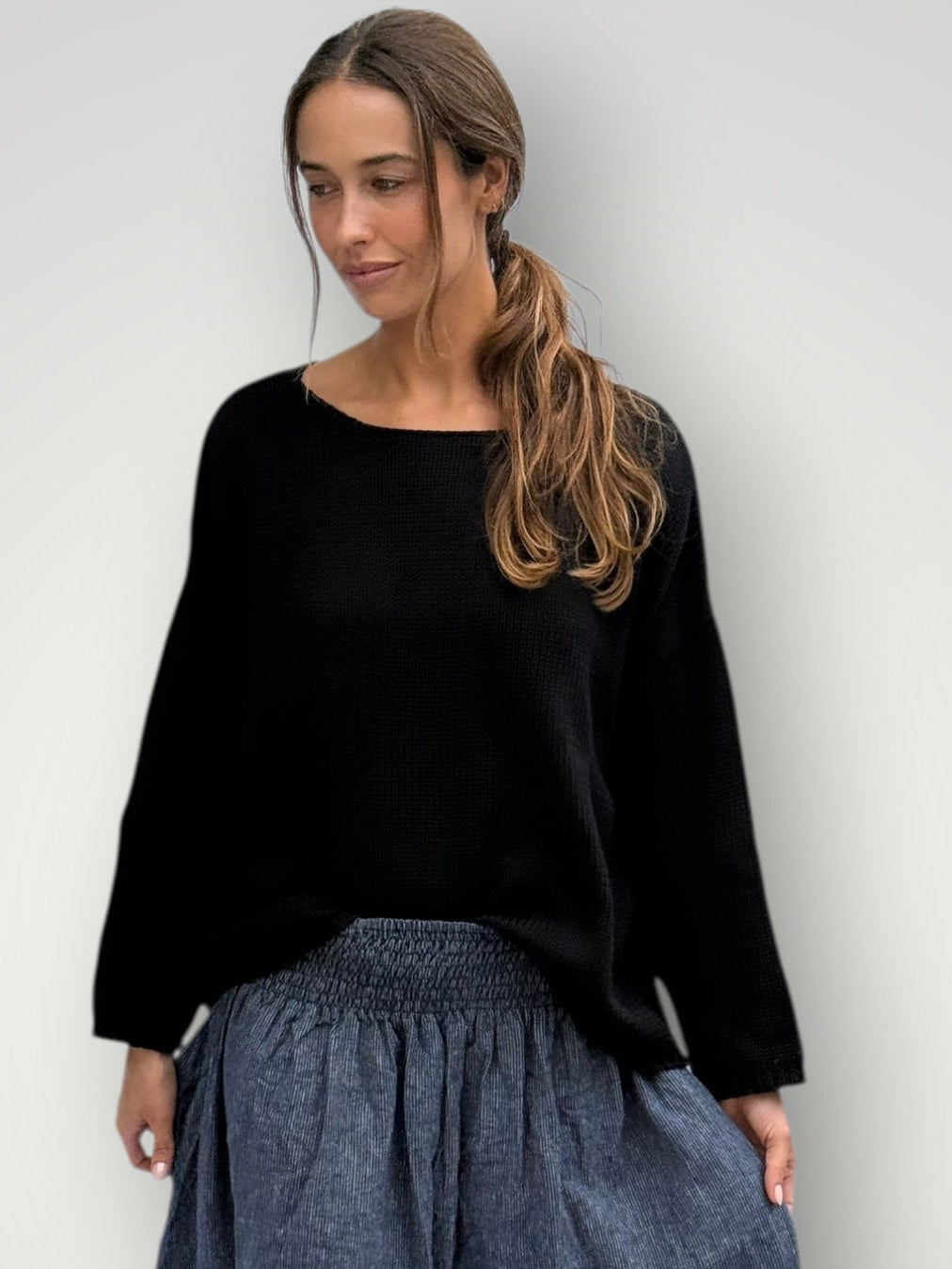 ashton cotton jersey - black Apparel