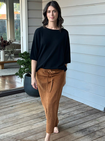 anthea skirt - caramel cord Apparel