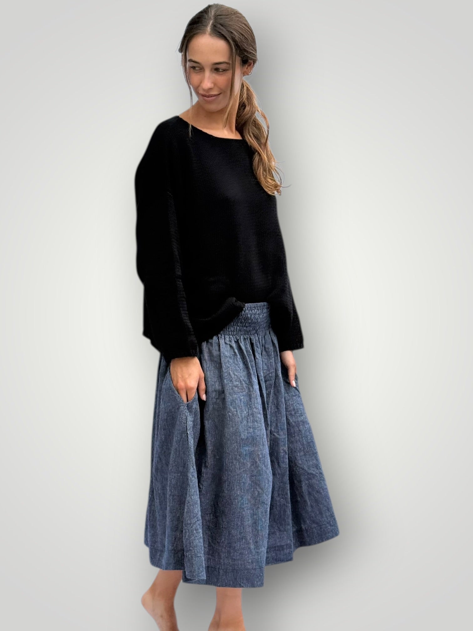 ashton cotton jersey - black Apparel