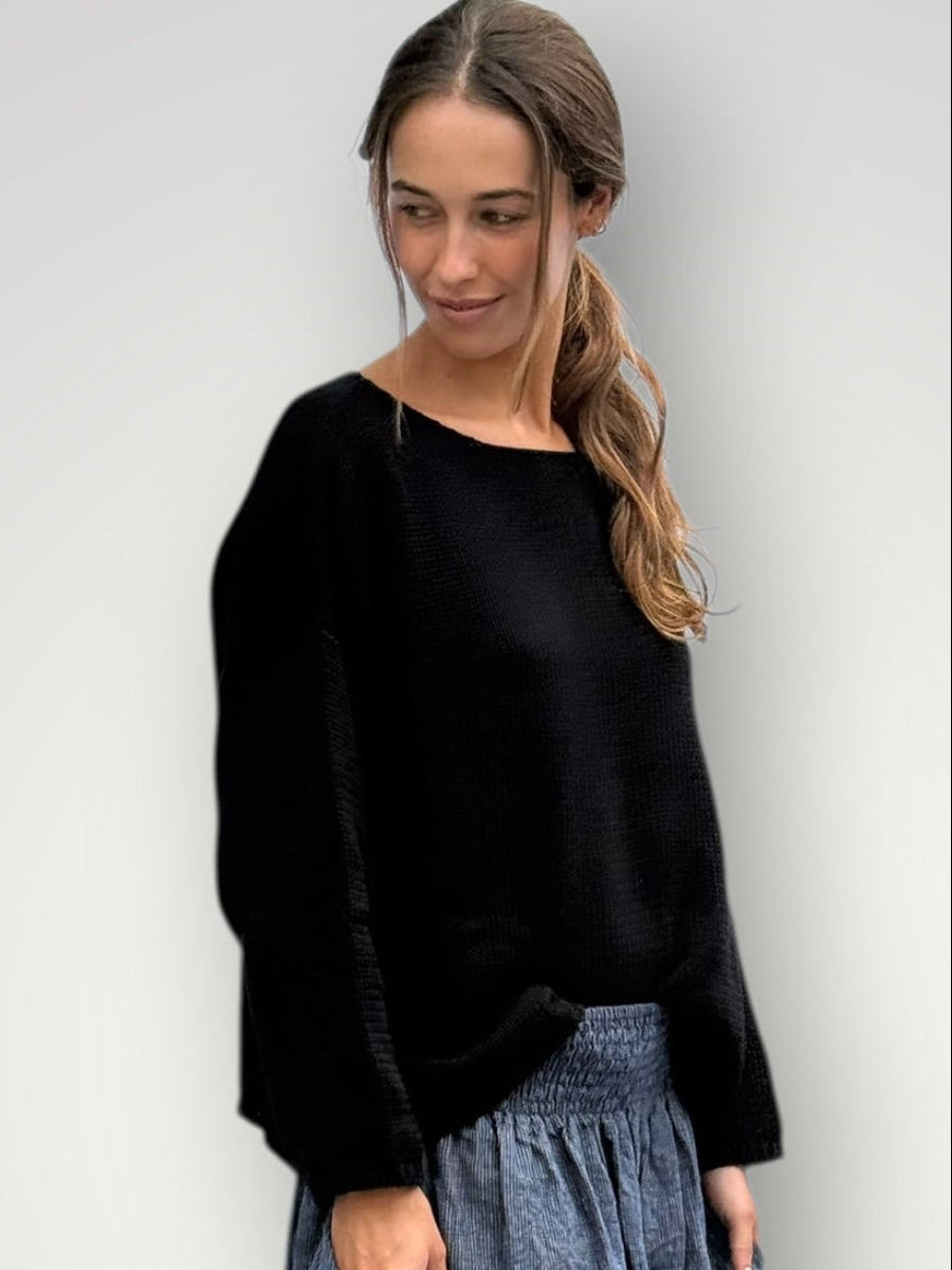 ashton cotton jersey - black Apparel