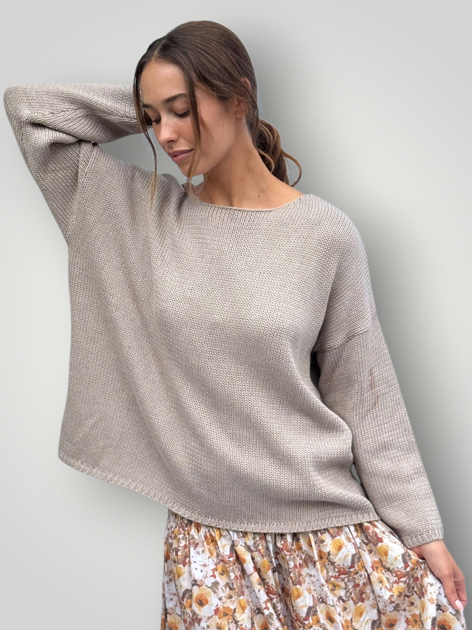 ashton cotton jersey - natural Apparel