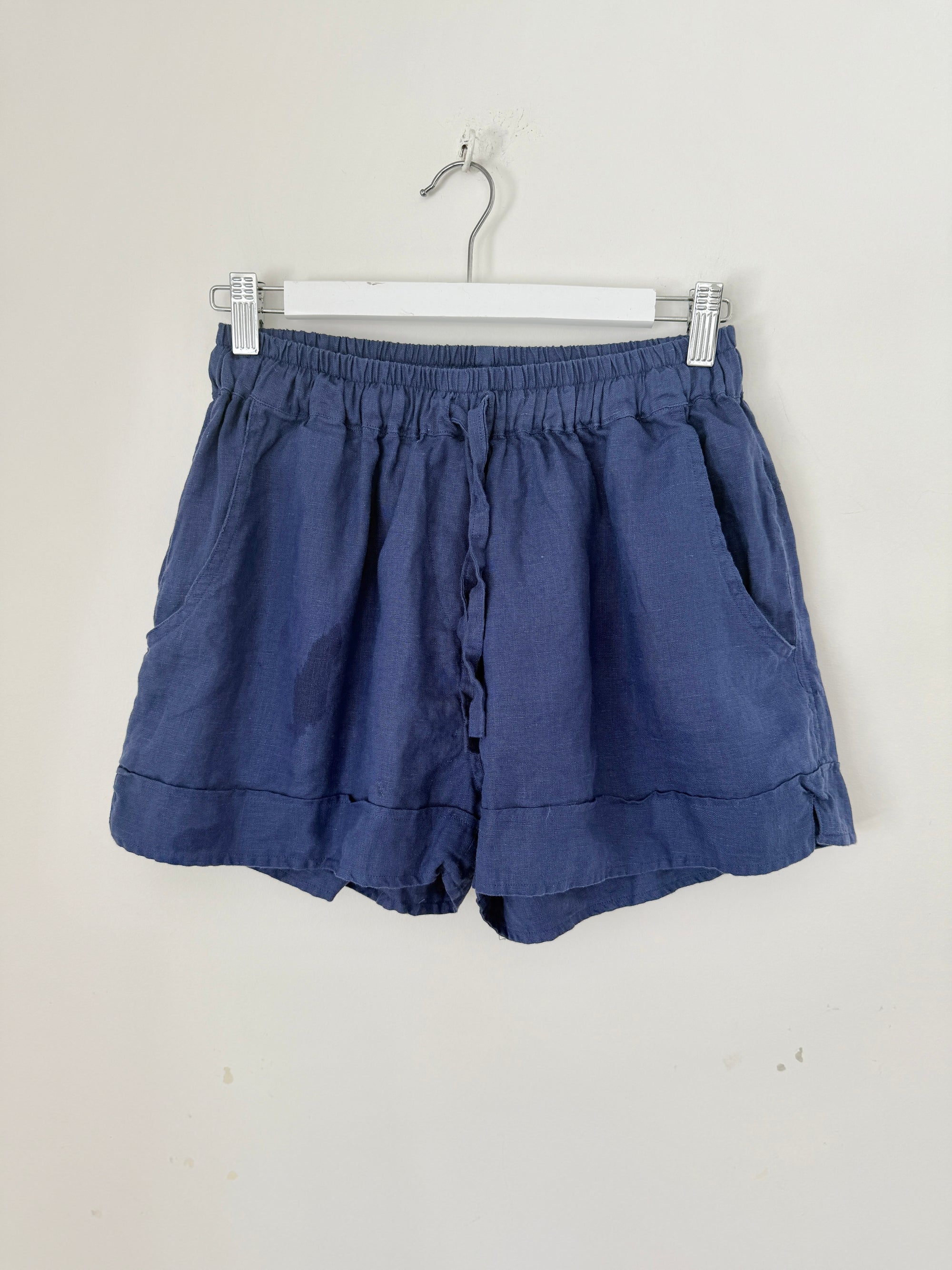 piper short - blue dusk linen