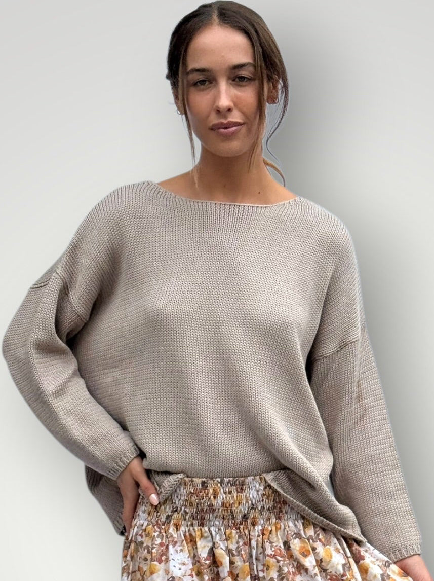 ashton cotton jersey - natural Apparel