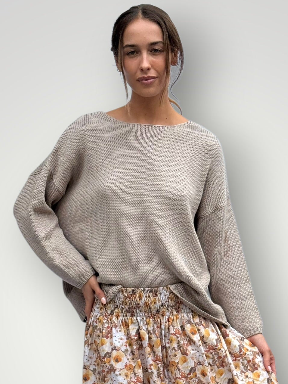 ashton cotton jersey - natural Apparel