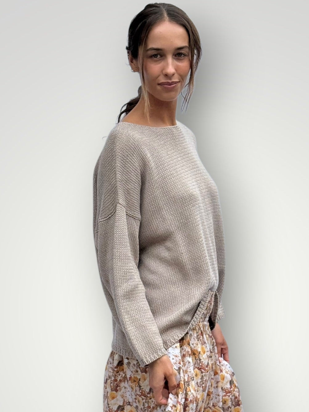 ashton cotton jersey - natural Apparel