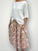 lola skirt - golden floral cotton Apparel