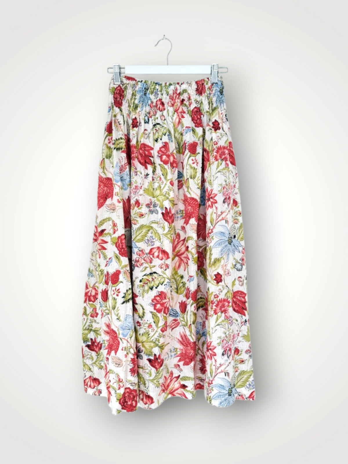 lulu skirt - summer flower linen Apparel