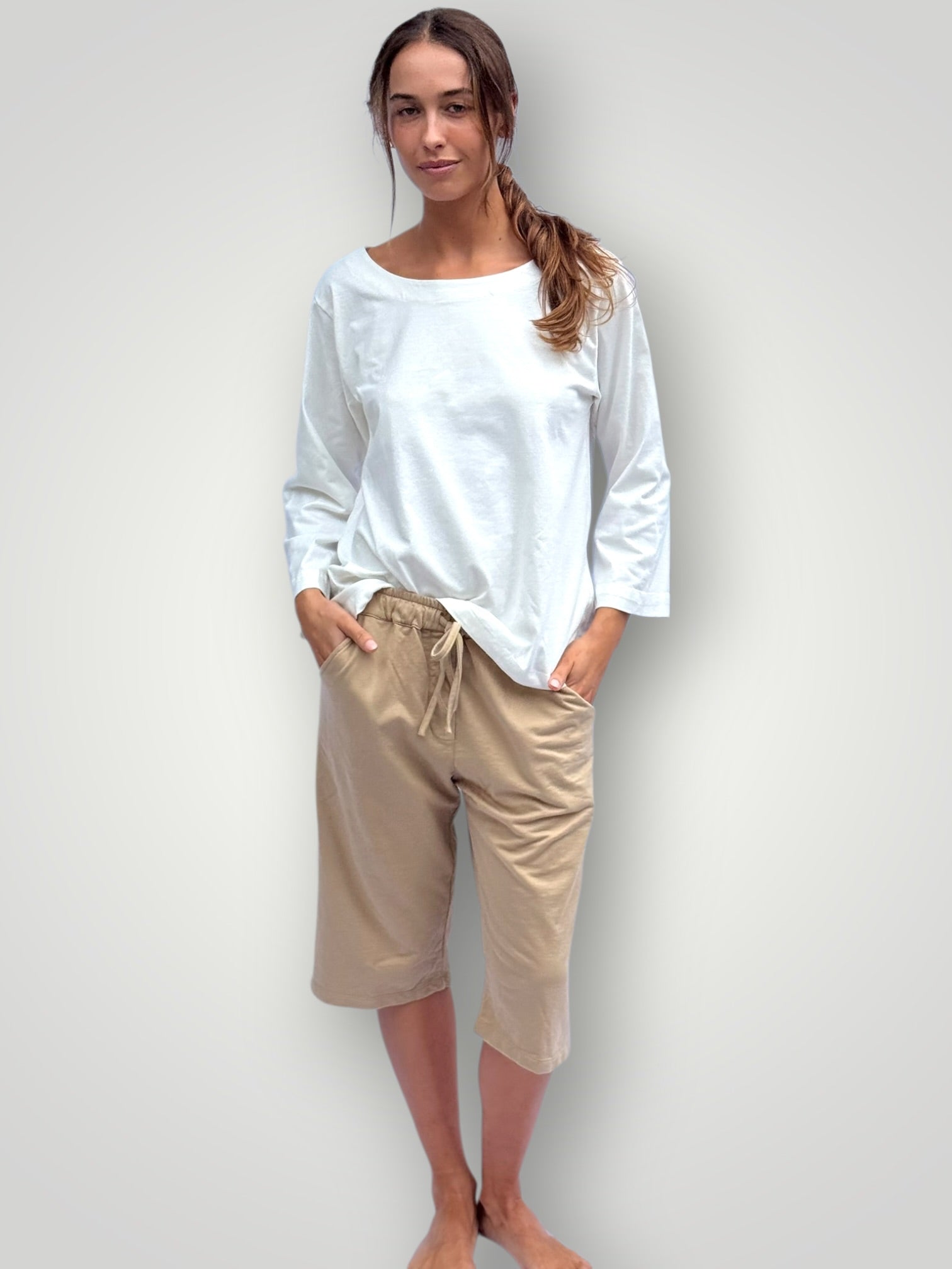 billy cotton knit short - sand Apparel