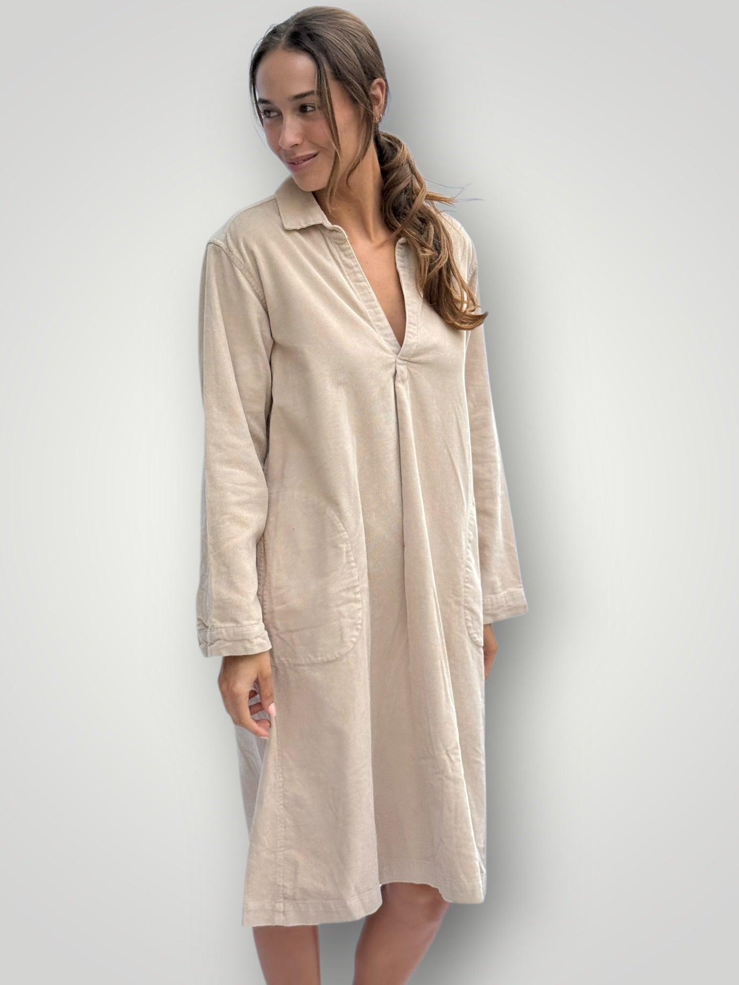 bianca dress -almond cord Apparel