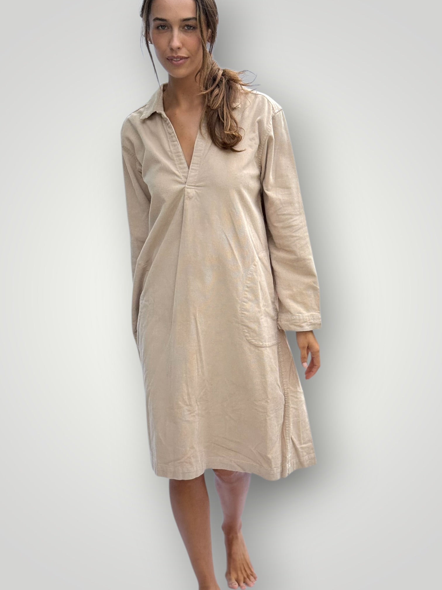 bianca dress -almond cord Apparel
