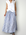 lulu skirt - cornflower stripe linen Apparel