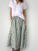 lulu skirt - moss stripe linen Apparel
