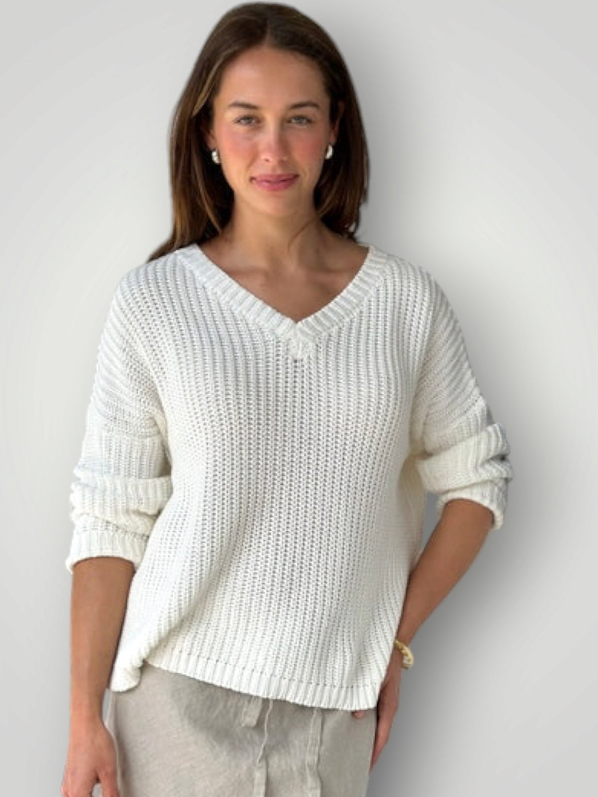 jasper cotton knit-summer white Apparel