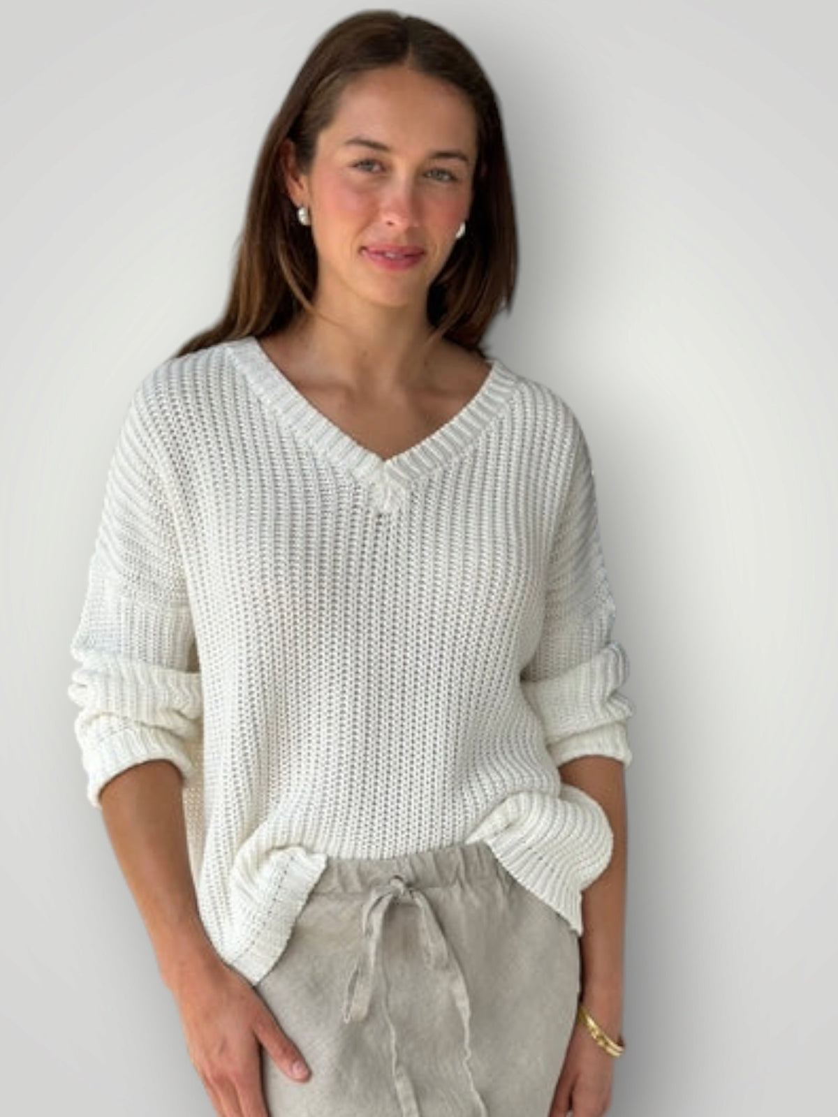 jasper cotton knit-summer white Apparel