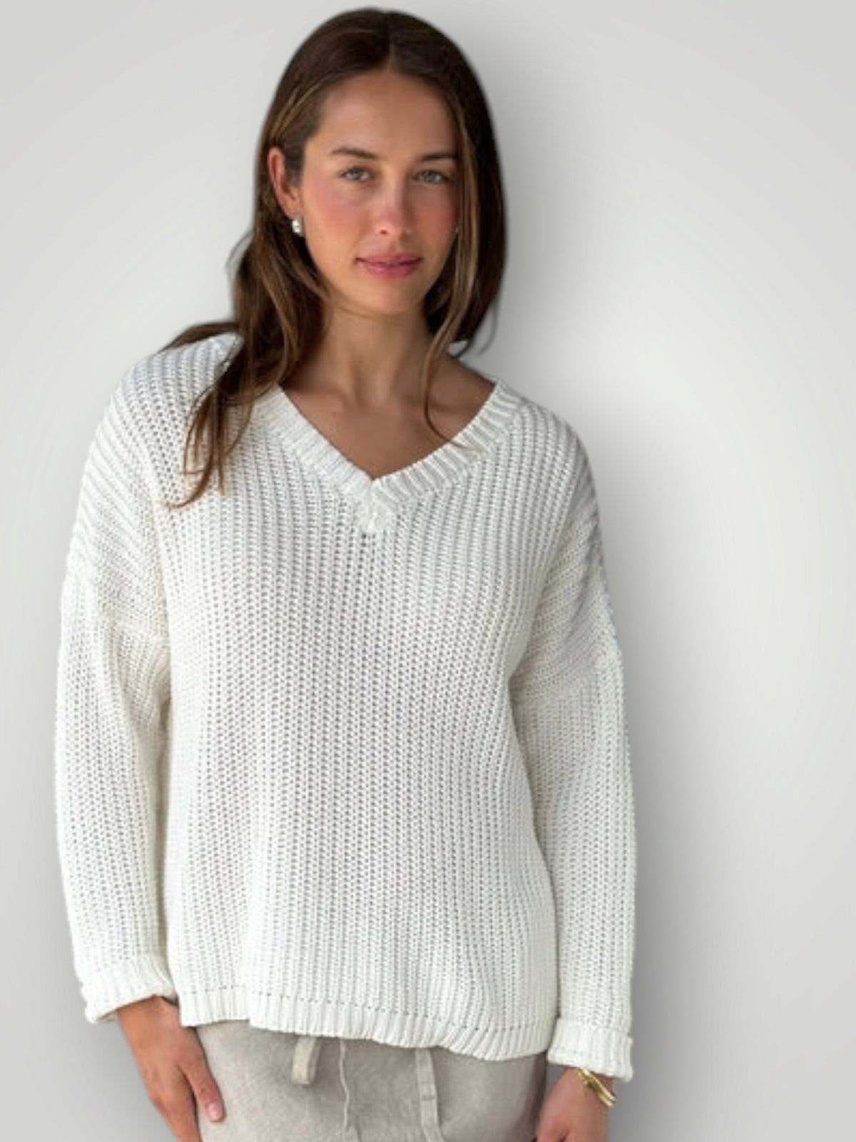 jasper cotton knit-summer white Apparel