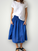 lola skirt-cobalt linen Apparel
