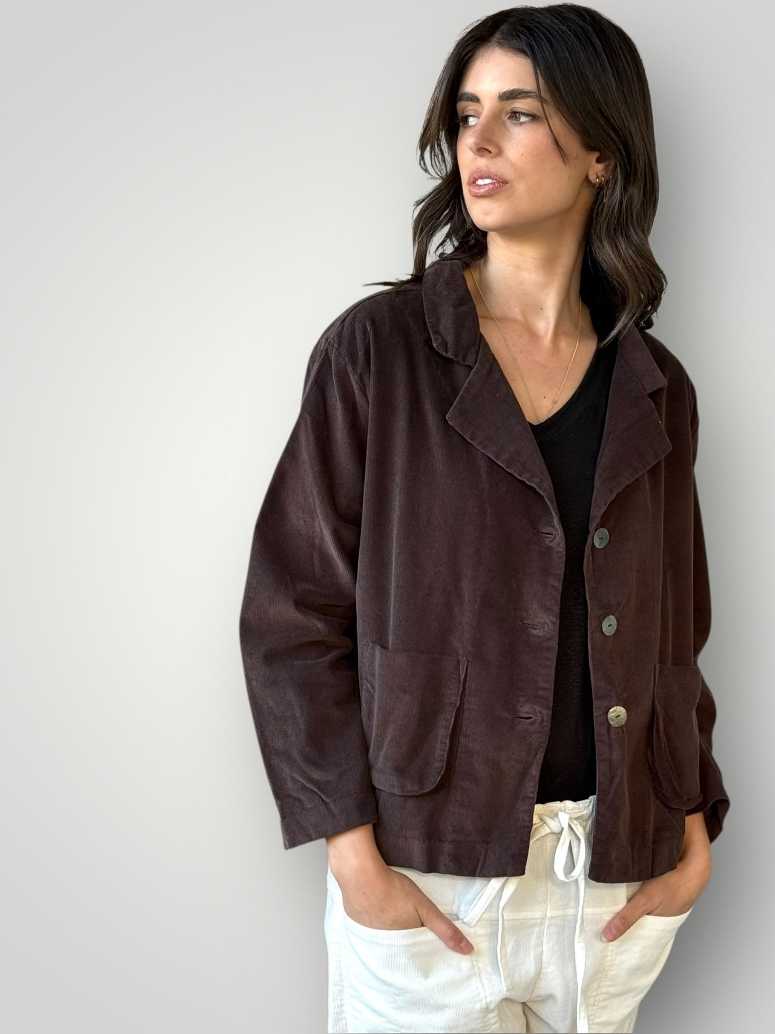 brooke jacket-chocolate cord