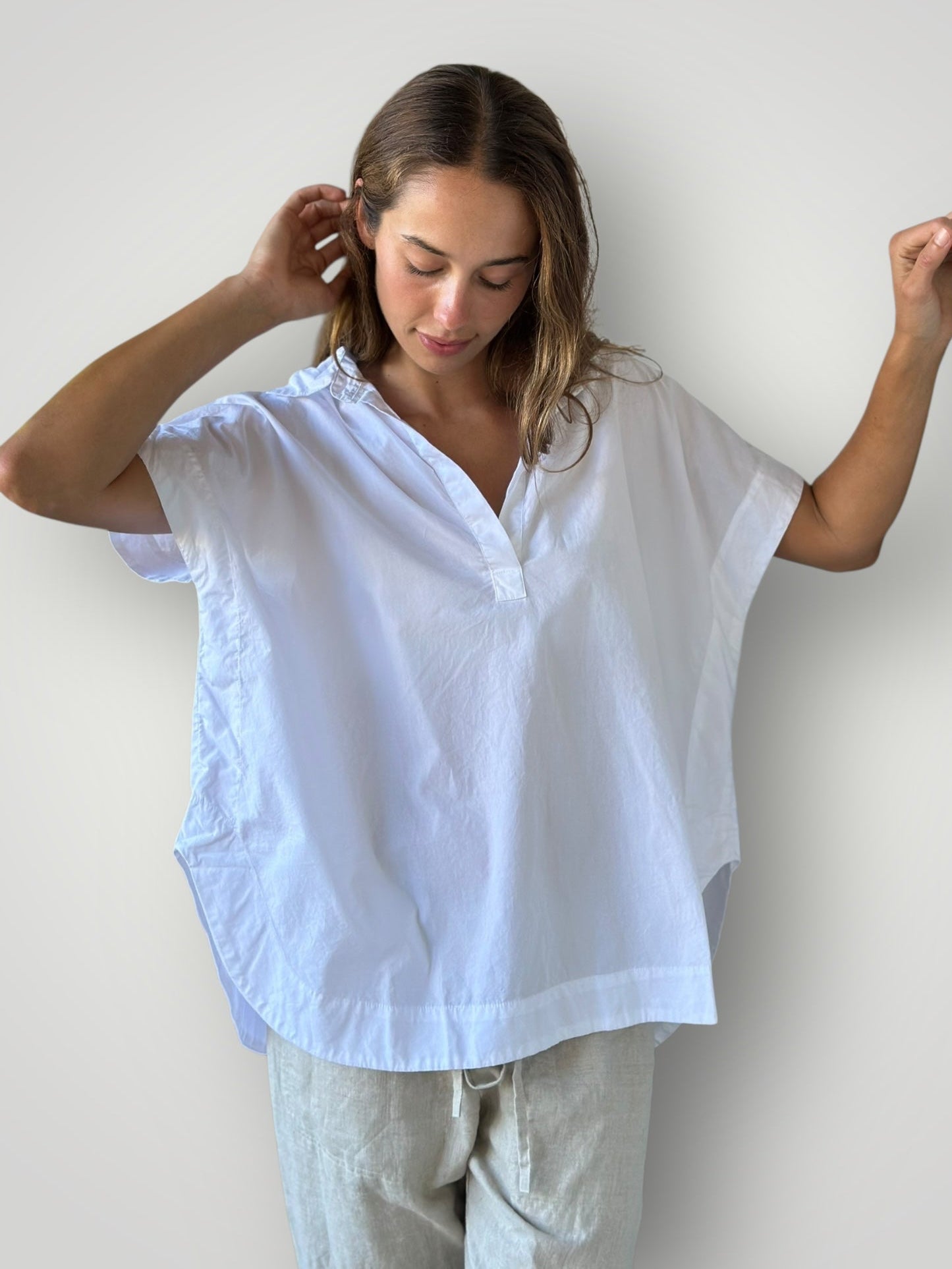 tara top - white cotton General