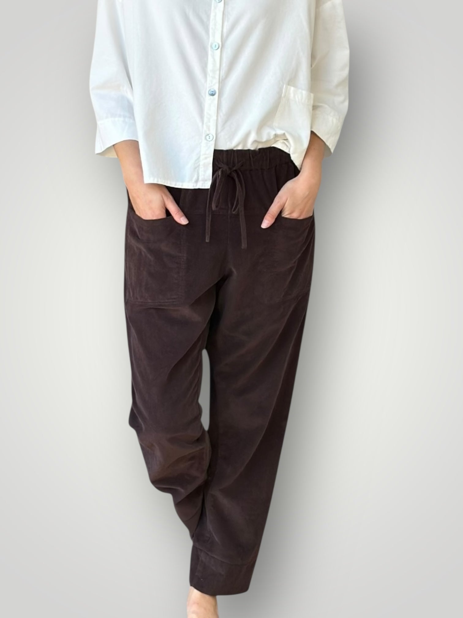 darcy pants - chocolate cord Apparel