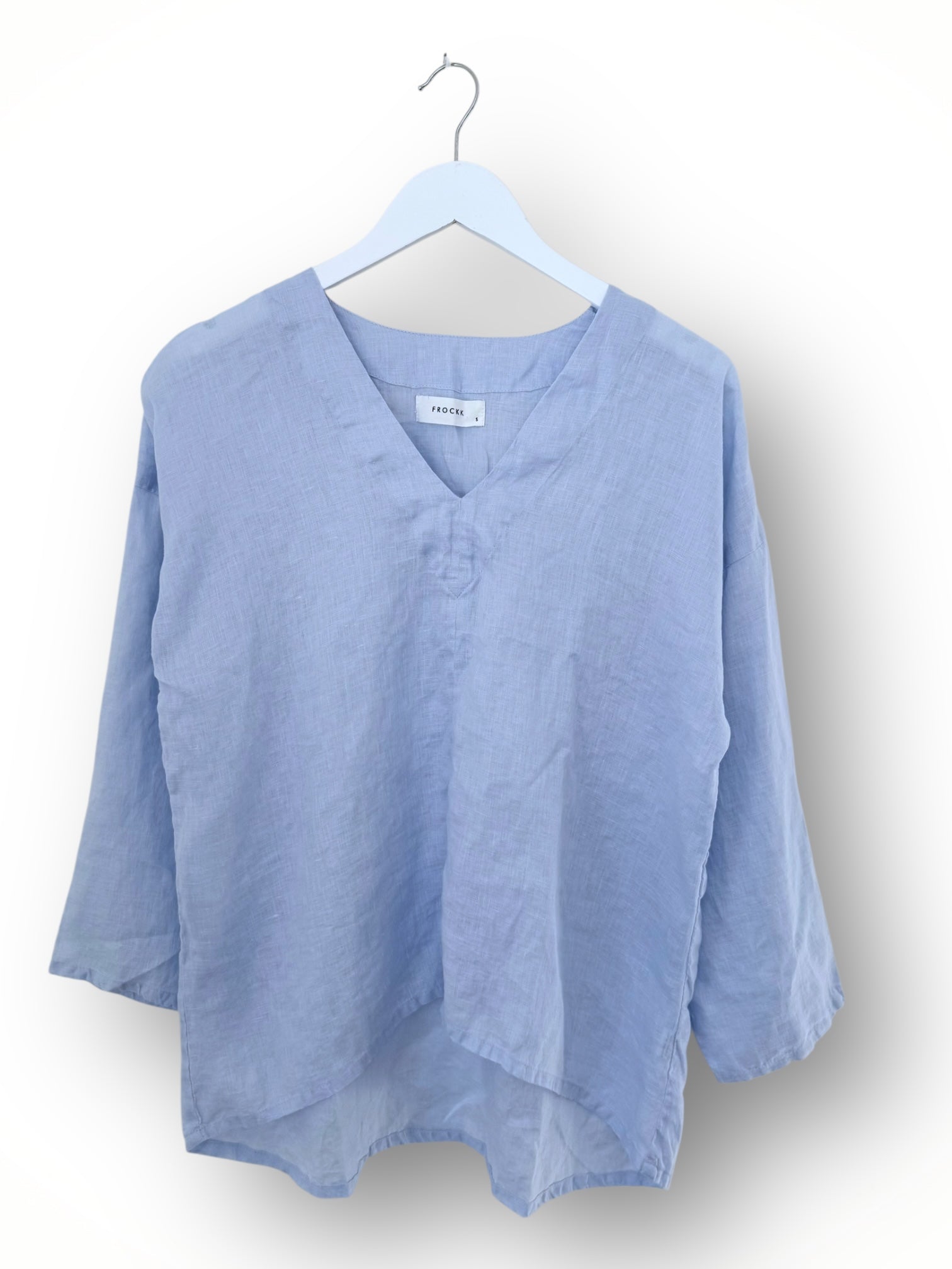 paige top - soft blue linen Apparel