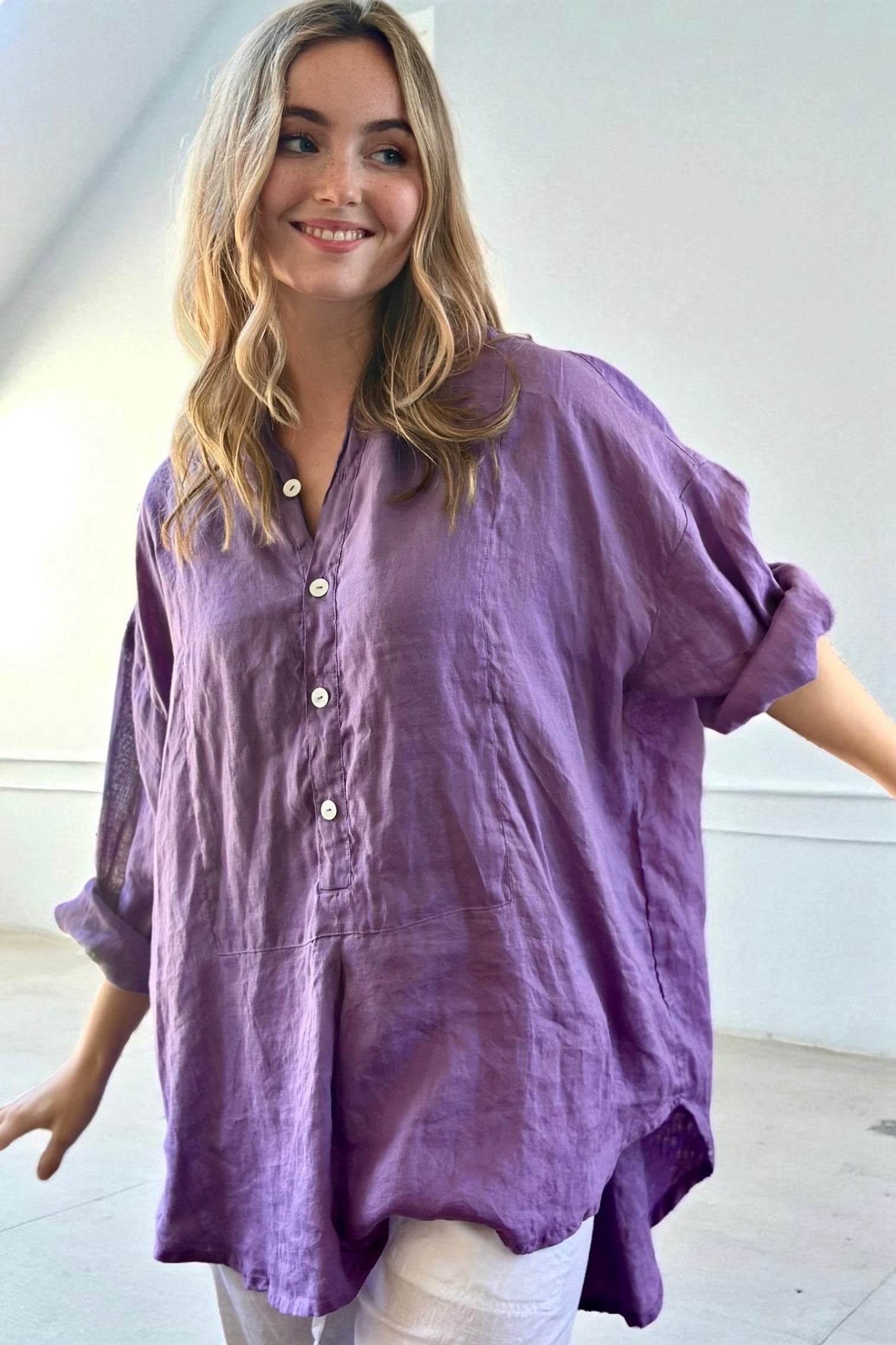 megan shirt - orchid Apparel