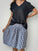 zoe skirt - black gingham cotton Apparel